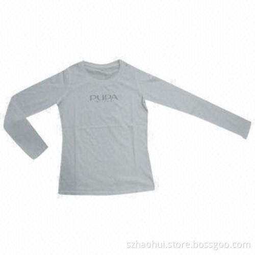 Silver Pressed Cotton T-shirt with Customized According to Your Request